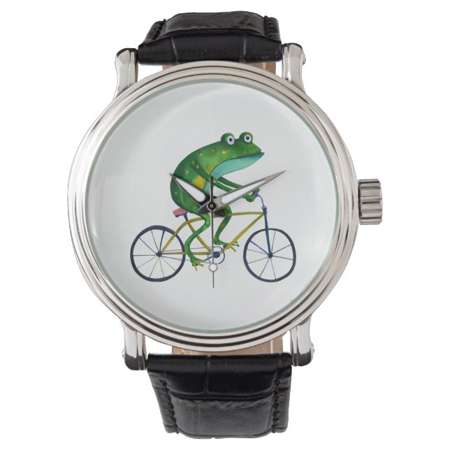 Montre Grenouille Sur Vélo (devant)