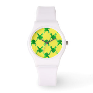 Montre Grenouilles mignonnes de bande dessinée