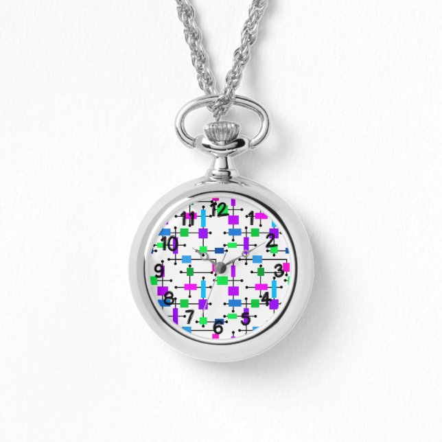 Montre Grille de couleurs cool (Recto)
