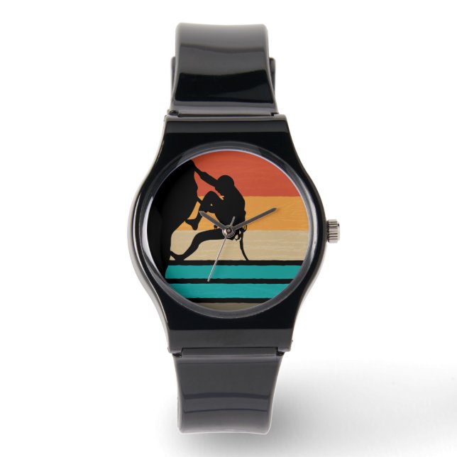 Montre Grimpeur d'escalade rétro (Recto)