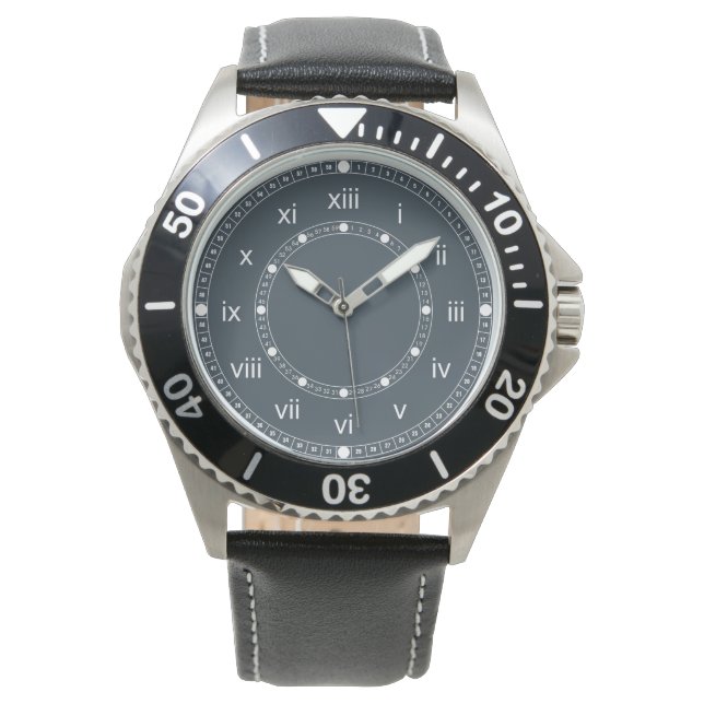 Montre Gris Charbon (devant)