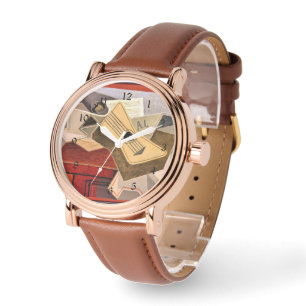 Montre Gris - Guitare et journal