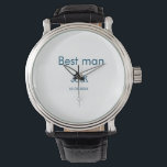 Montre groomsman meilleur man ajouter nom texte bachelore<br><div class="desc">conception</div>