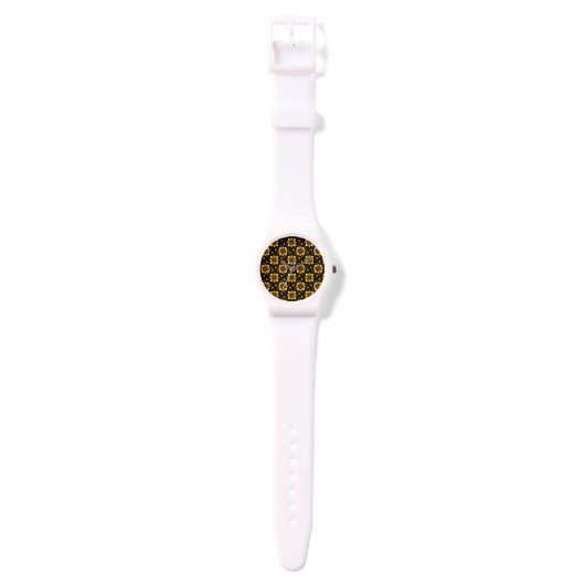 Montre Groovy 70s Daisy Flower Power Pattern (Sangle)