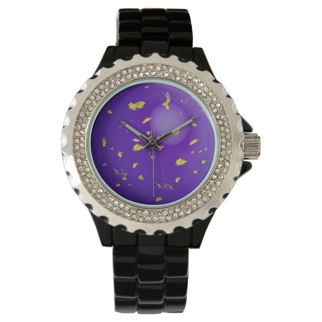 Montre Grosse gemme de faux lapis-lazuli (devant)