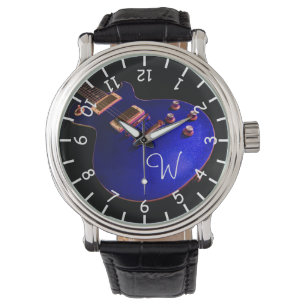 Montre Guitare Cool Blue Sparkle Electric Rock