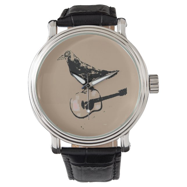 Montre Guitare Raven Chanson bracelet (devant)
