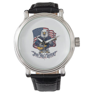 Montre Guitare Vintage Aigle Patriotique