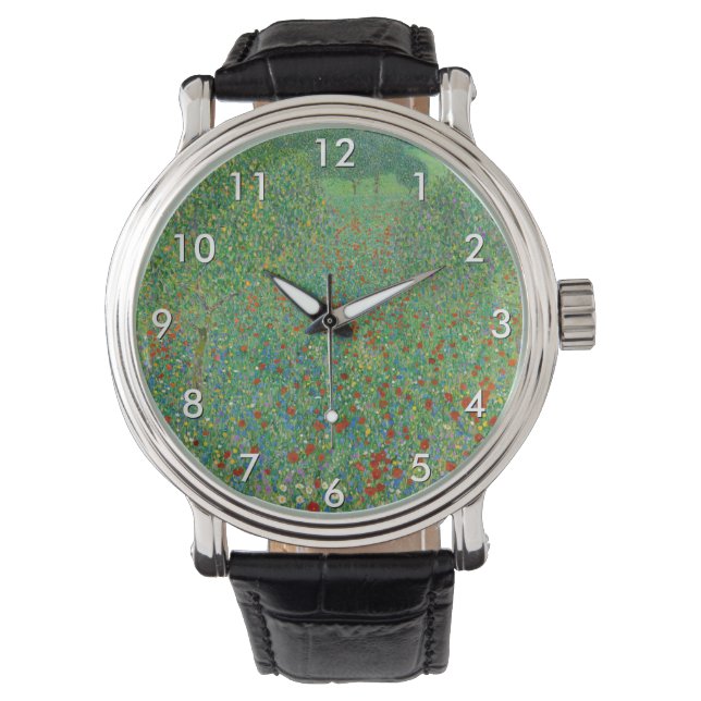 Montre Gustav Klimt - Champ de pavot (devant)