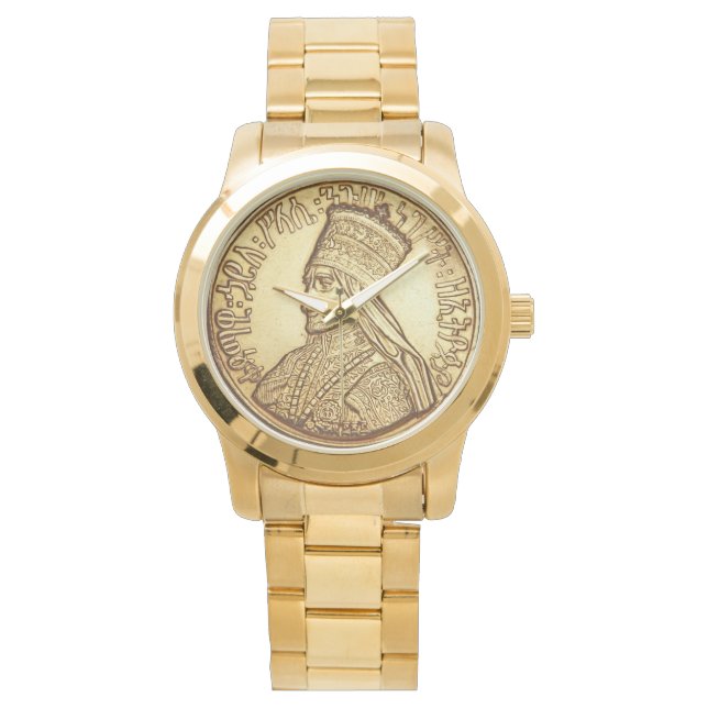 Montre Haile Selassie Empire of Ethiopia Rastafari Watch (devant)