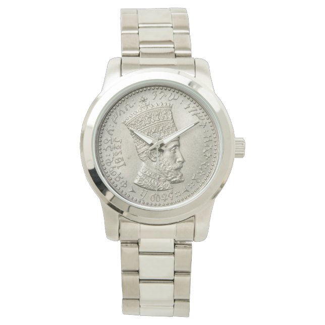 Montre Haile Selassie Jah Rastafari Reggae Rasta Roots (devant)