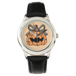 Montre Halloween, Citrouille Visage Mignon