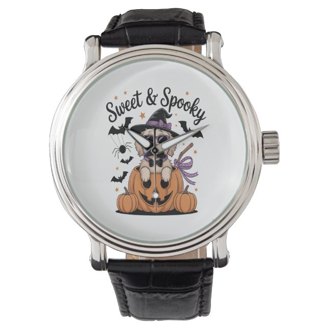 Montre Halloween de chien doux et Éffrayant (devant)
