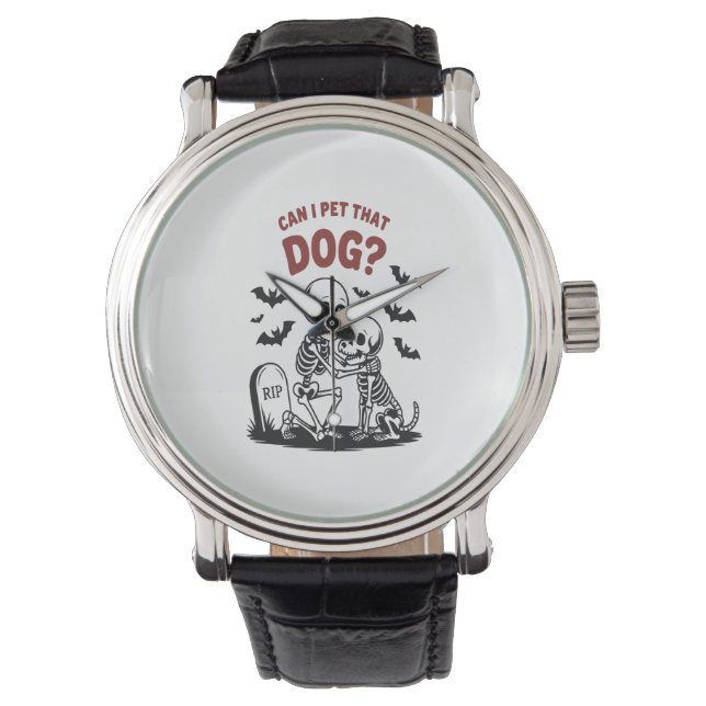 Montre Halloween de chien juste un paw Éffrayant (devant)