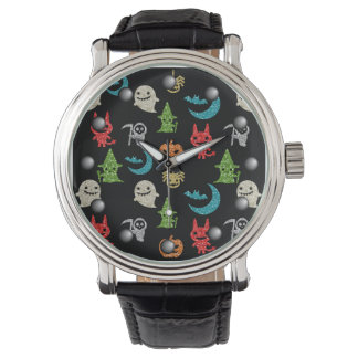 Montre Halloween Éffrayant Cute caractères Parties scinti