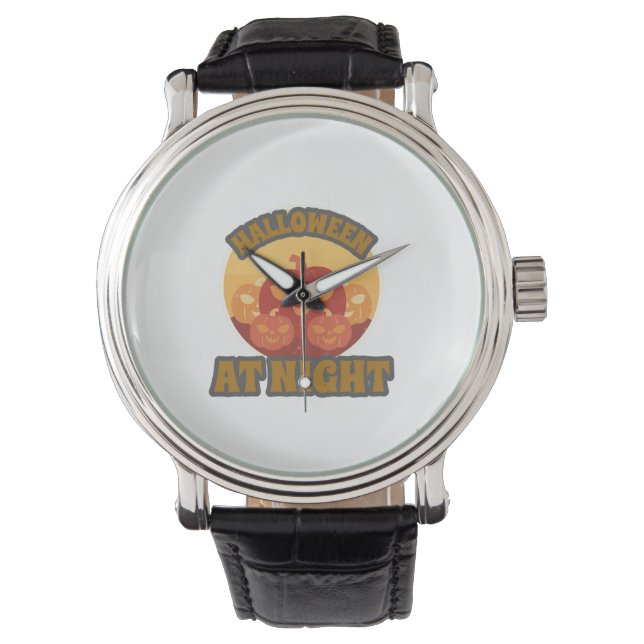 Montre Halloween la nuit (devant)