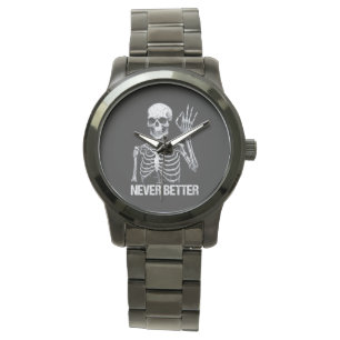 Montre Halloween Skeleton - Jamais mieux je