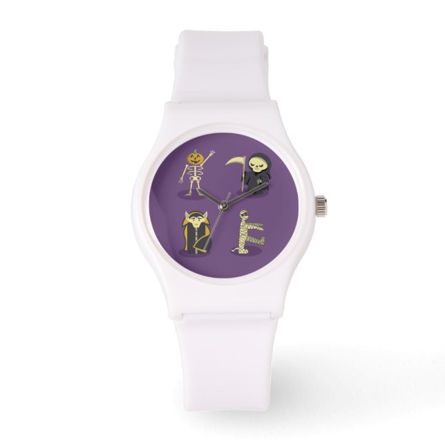 Montre Halloween Squelette Dracula Mummy Griffe Reaper (Recto)