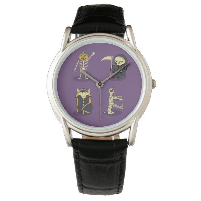 Montre Halloween Squelette Dracula Mummy Griffe Reaper (devant)