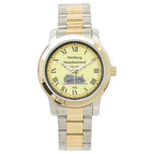 Montre Hambourg Hbf Station ~ Allemagne ~ 1906 ~ Watch