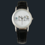 Montre Hanoukka Chanukah, un site historique de New York<br><div class="desc">Regarder présente une illustration originale d'une rangée de monuments classiques de New York "habillés" pour les vacances Hanoukka ! Cette illustration de vacances est également disponible sur d'autres produits. Ne vois-tu pas ce que tu cherches ? Vous avez besoin d'aide pour la personnalisation ? Contactez Rebecca pour avoir quelque chose...</div>