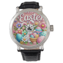 "Happy Easter Hand Hand Watch Design - Célébrer la