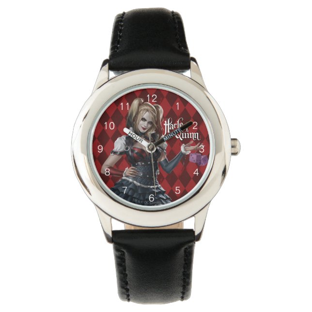 Montre Harley Quinn Avec Dice Fuzzy (devant)