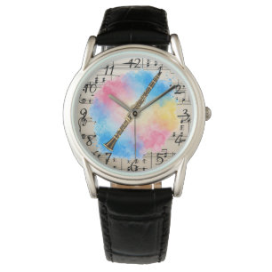 Montre Harmonie Clarinet : Aquarelles colorées