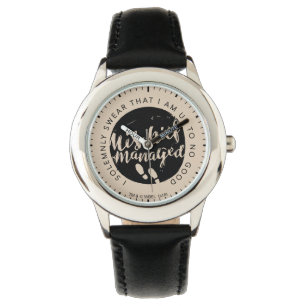 Montre Harry Potter   Marauder's Map Charms Typographie