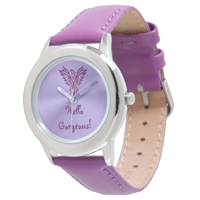 Montre Hello Gorgey avec Phoenix Emblem Design (Incliné)