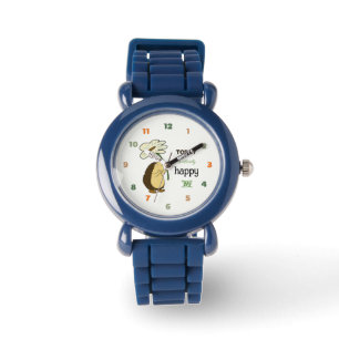 Montre Hérisson mignon avec fleur
