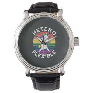 Montre Hetero Flexible LGBT Lesbian bisexuel Trans