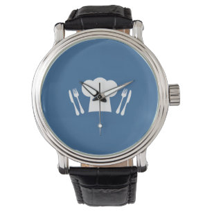 Montre Heure de manger ! Casquette, couteau et fourchette