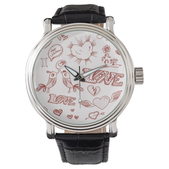 Montre Heureuse Sainte-Valentin (devant)