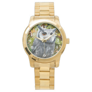 Montre Hibou et feuille