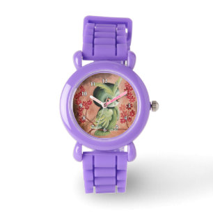 Montre Hibou vert sérieux mignon