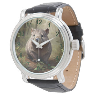 Montre "Hidden in the Bush : An Aussie Wombat in the Wild