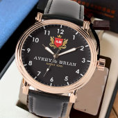 Montre His & her name initials monogram couple