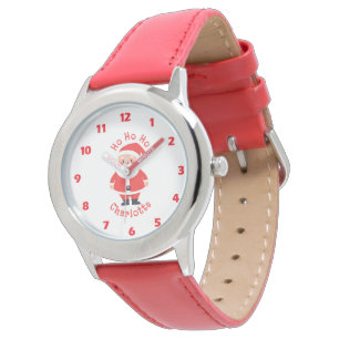 Montre Ho Ho Ho Père Noël Filles Nom Red Kids