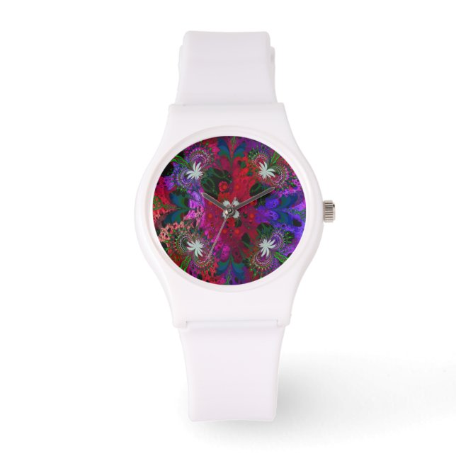Montre Hodge Podge Floral Abstrait (Recto)