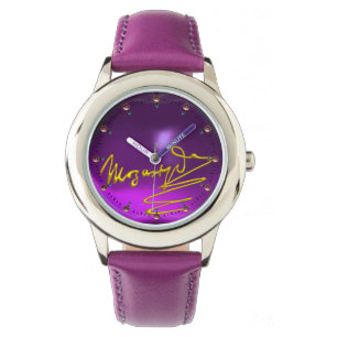 Montre HOMAGE À MOZART Composer 3D Gold Signature violet