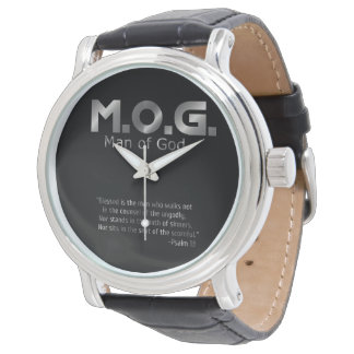 Montre Homme de Dieu Prophétique Argent de Dieu Psaume 1: