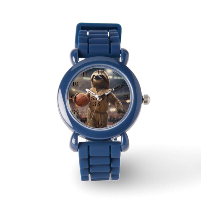 Montre Hoops and Hangs : Le Slam Dunking Sloth, (Recto)
