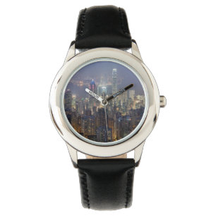 Montre Horizon de nuit de Hong Kong de crête de Victoria