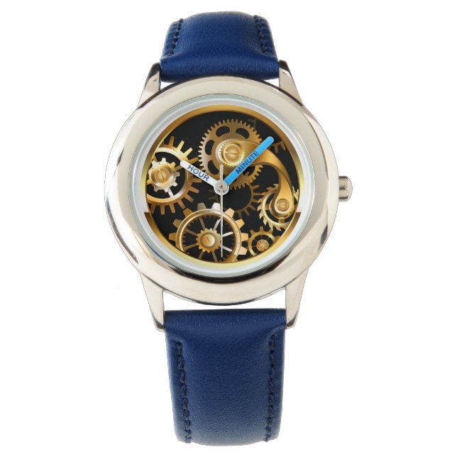 Montre Horloge à vapeur avec libellule mécanique (devant)