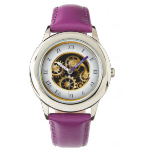 Montre Horloge à vapeur avec libellule mécanique