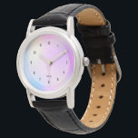 Montre Horloge arrière - plan holographique colorée<br><div class="desc">Image d'un arrière - plan holographique coloré.</div>