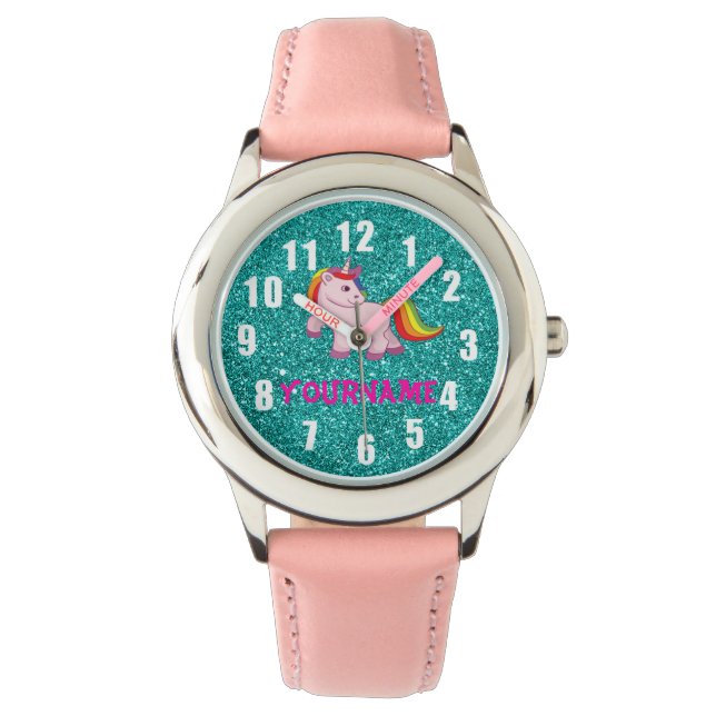 Montre Horloge avec votre nom (devant)