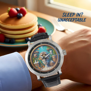 Montre Horloge de la salle de bain humoristique Whimsfish