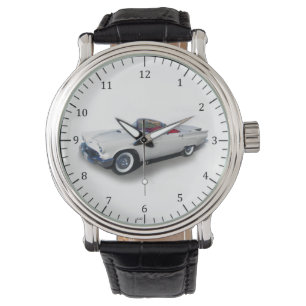 Montre horloge de voiture classique gris 1957